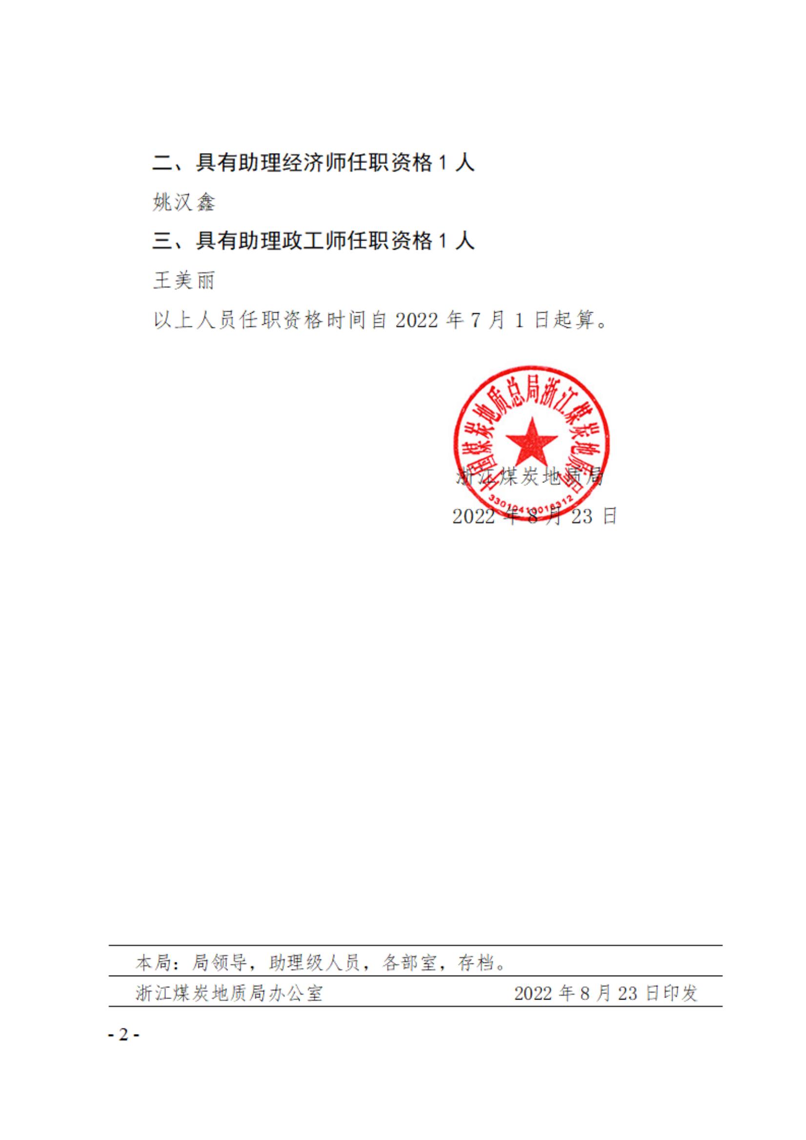 XZ2022091浙江煤炭地质局关于刘益豪等12人初定专业技术职务任职资格的通知（2022年初定）谭小辉_01.jpg